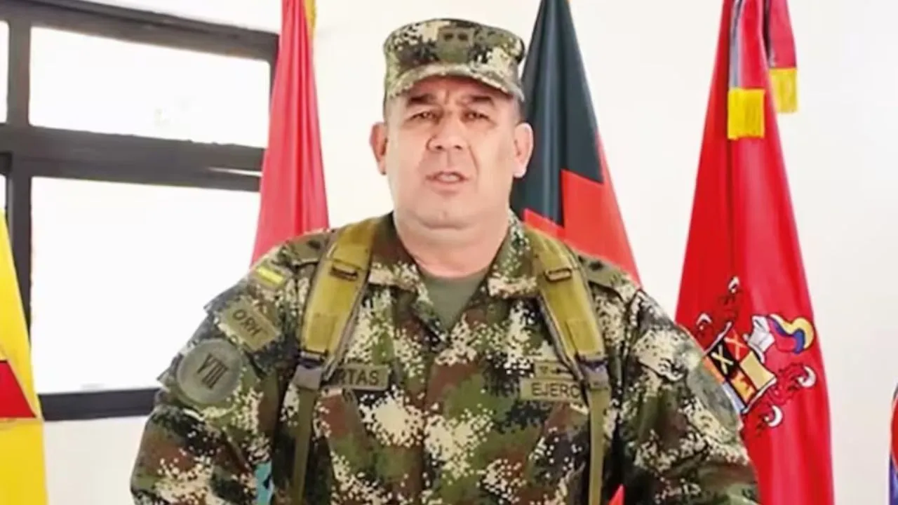 General Juan Miguel Huerta, director del Comando de Personal del Ejército Nacional.